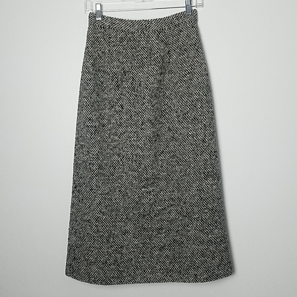 Vintage tweed midi‎ skirt